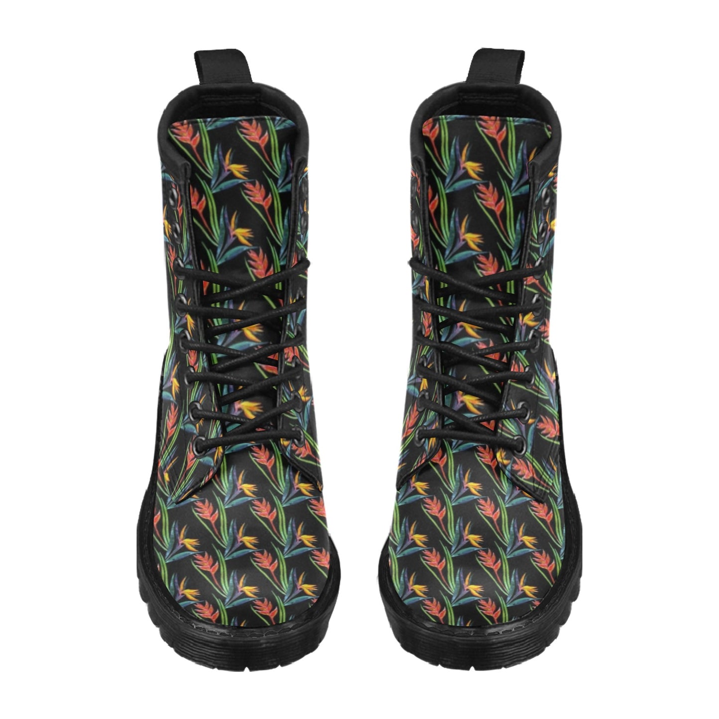 Heliconia Pattern Print Design HL04 Women's Boots
