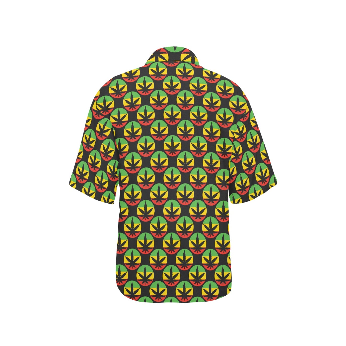 Rasta Reggae Color Design Women's Hawaiian Shirt