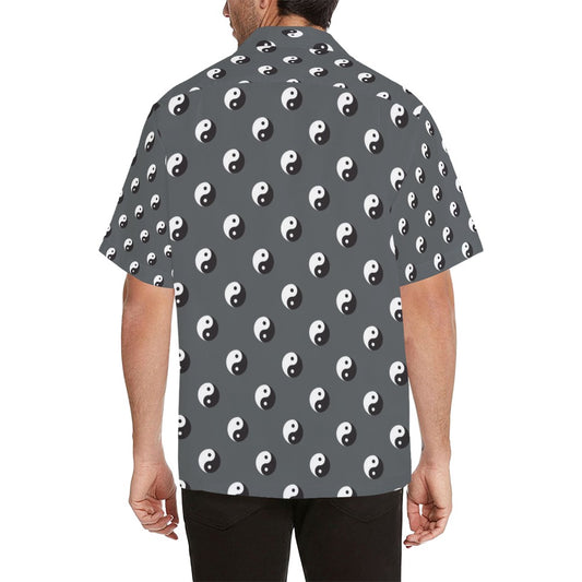 Yin Yang Print Design LKS303 Men's Hawaiian Shirt