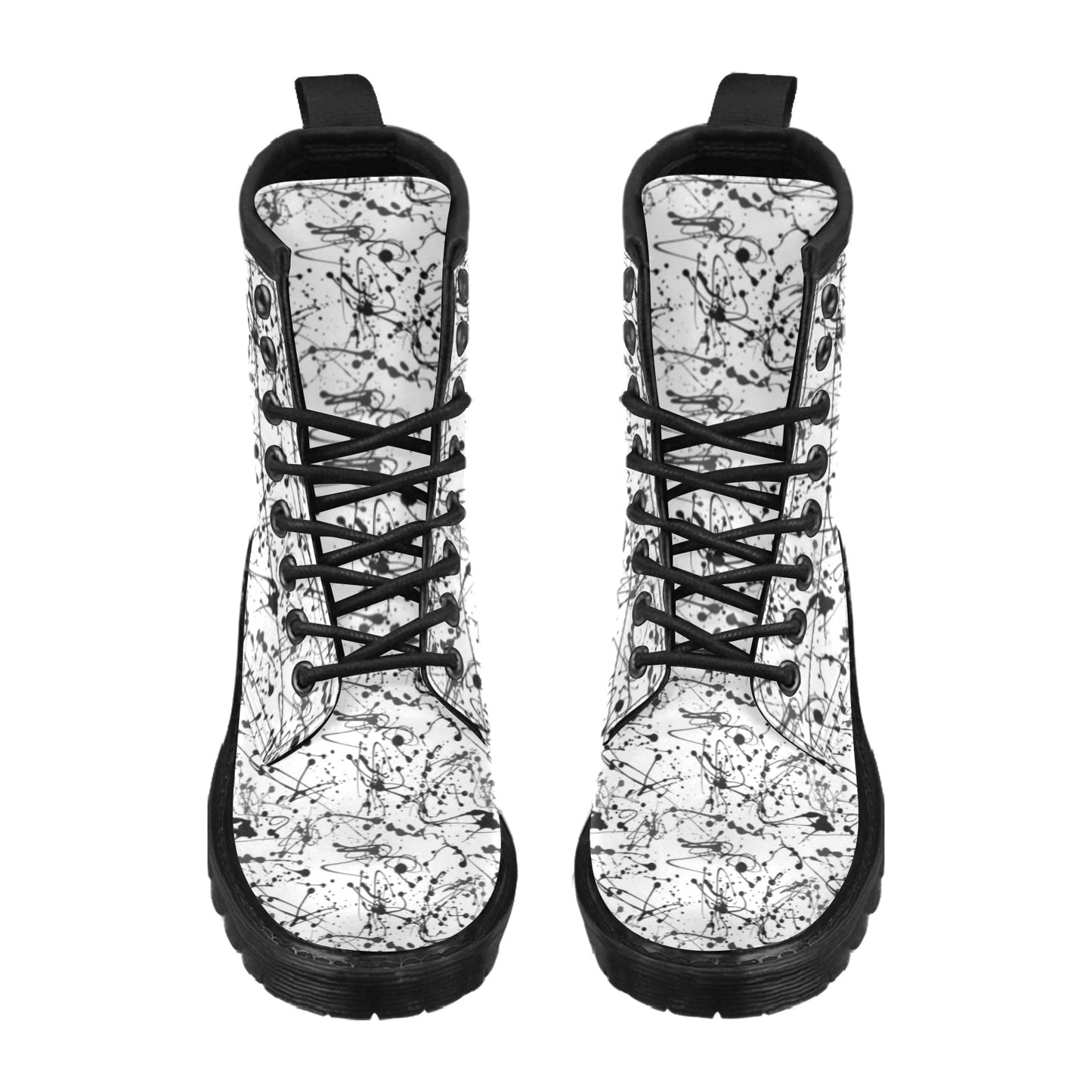 Splatter Print Design LKS305 Women's Boots