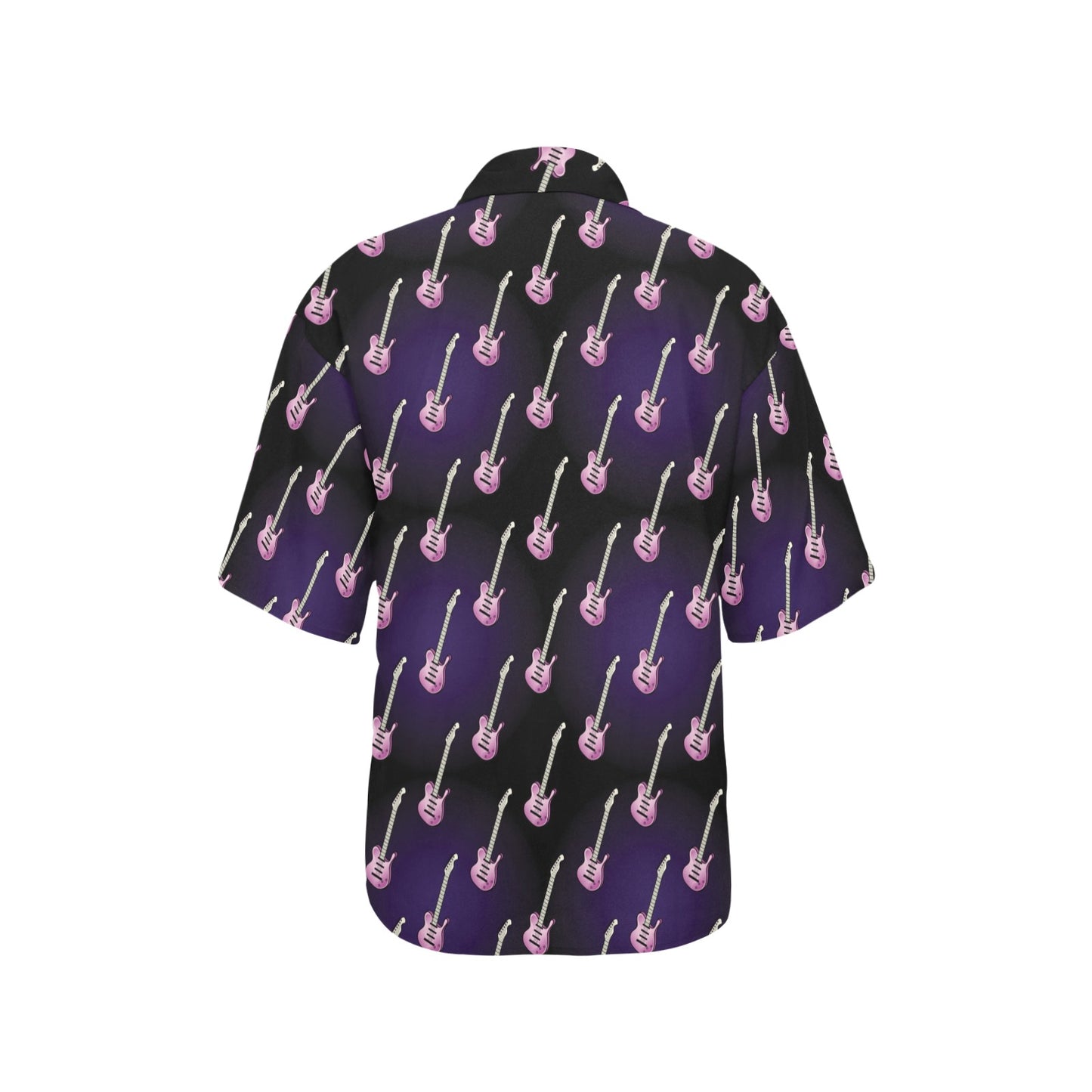 Electric Guitar Print Design LKS405 Women's Hawaiian Shirt