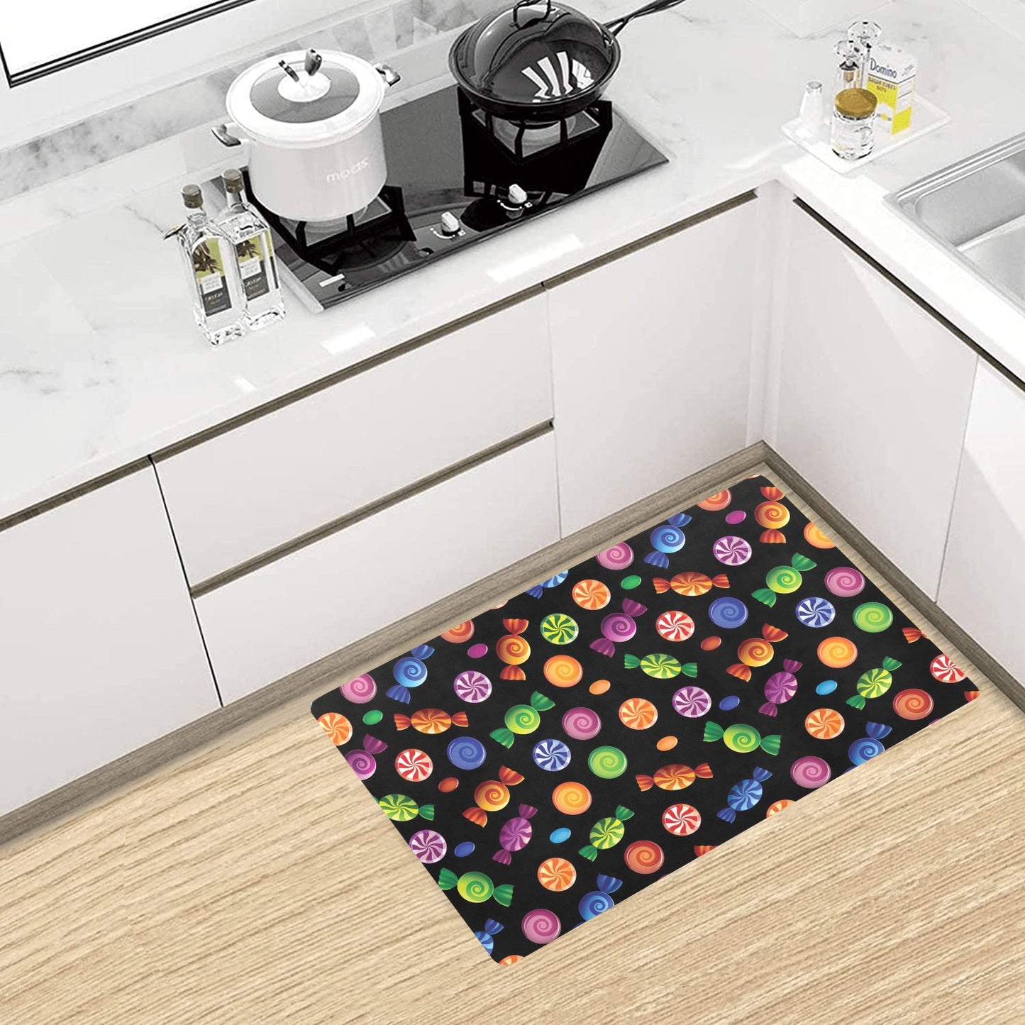 Candy Pattern Print Design 01 Kitchen Mat