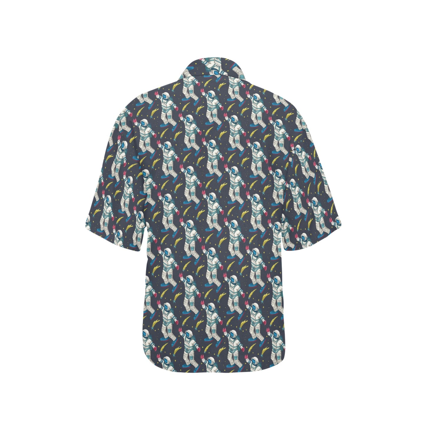 Astronaut Pattern Print Design 04 Women's Hawaiian Shirt