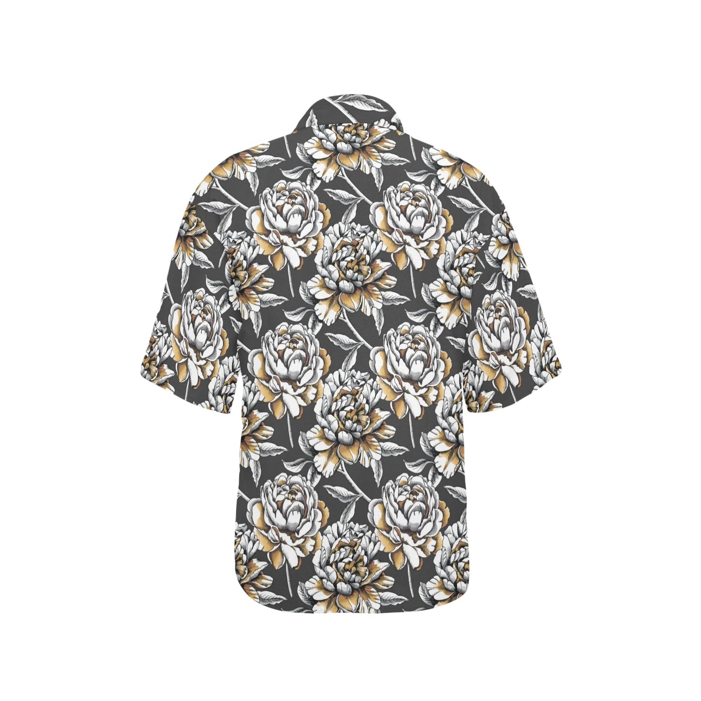 Peony Pattern Print Design PE06 Women's Hawaiian Shirt