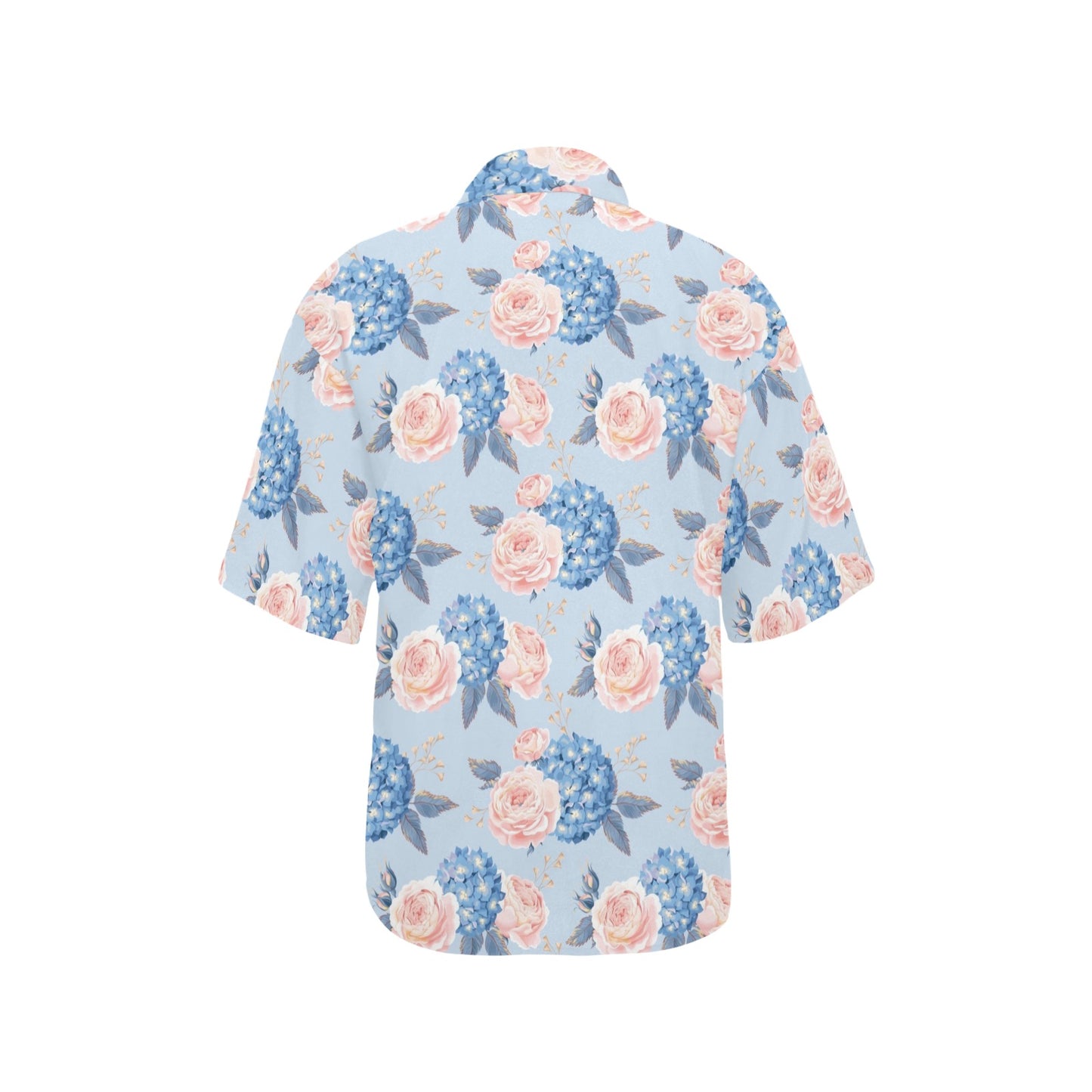Hydrangea Pattern Print Design HD06 Women's Hawaiian Shirt