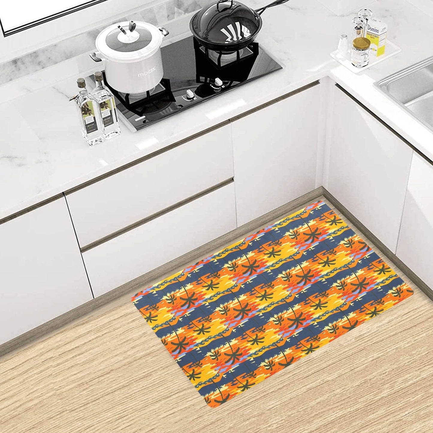 Palm Tree Pattern Print Design PT010 Kitchen Mat