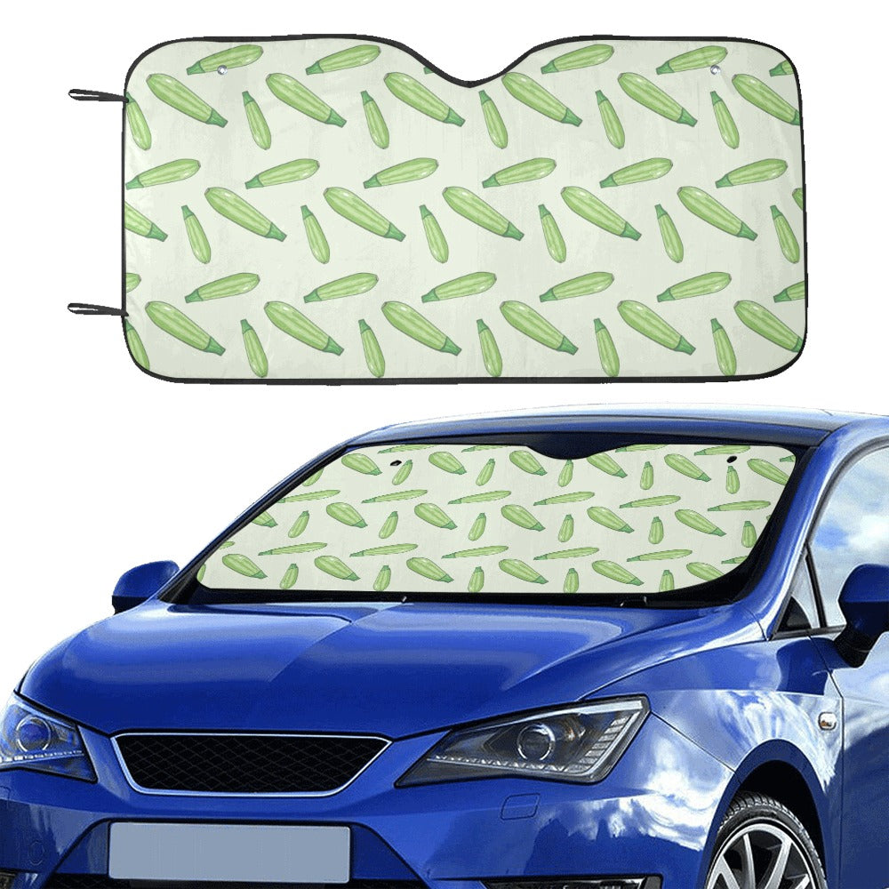 Zucchini Print Design LKS302 Car front Windshield Sun Shade
