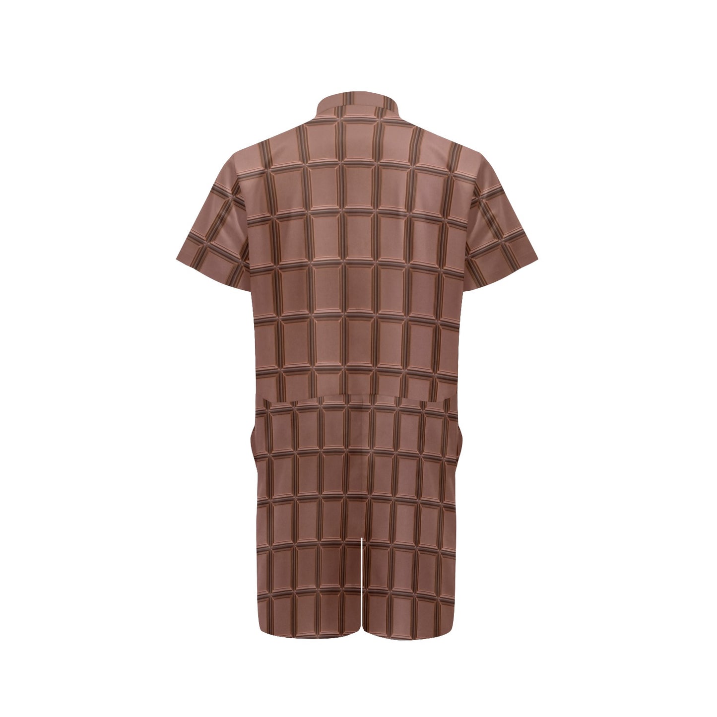 Chocolate Pattern Print Design 03 Men's Romper