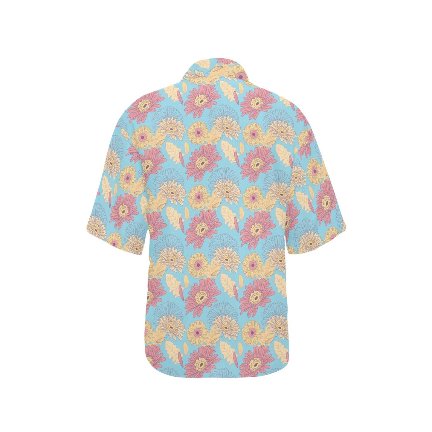 Gerberas Pattern Print Design GB04 Women's Hawaiian Shirt