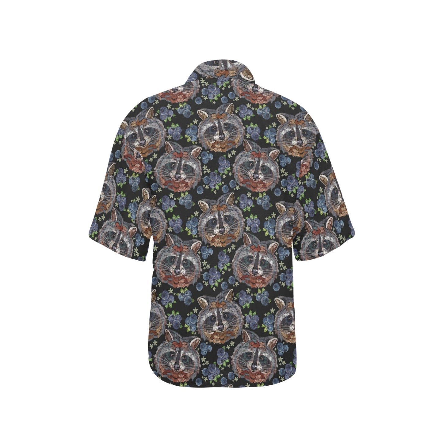 Raccoon Pattern Print Design A03 Women's Hawaiian Shirt