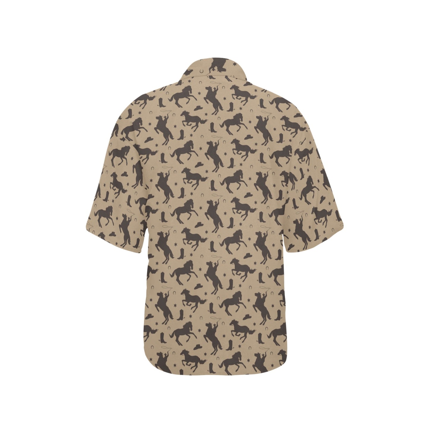 Cowboy Pattern Print Design 05 Women's Hawaiian Shirt