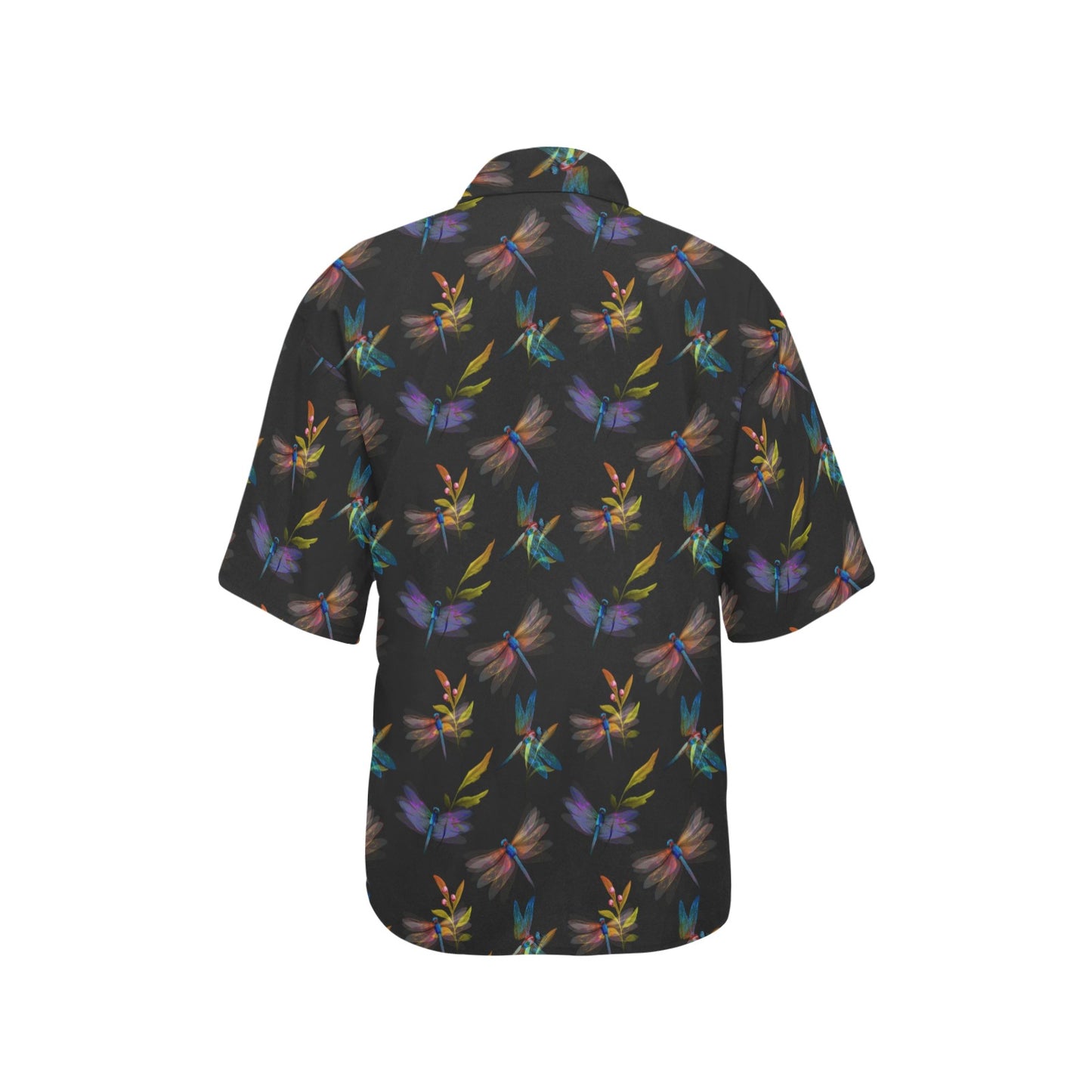 Dragonfly Colorful Realistic Print Women's Hawaiian Shirt
