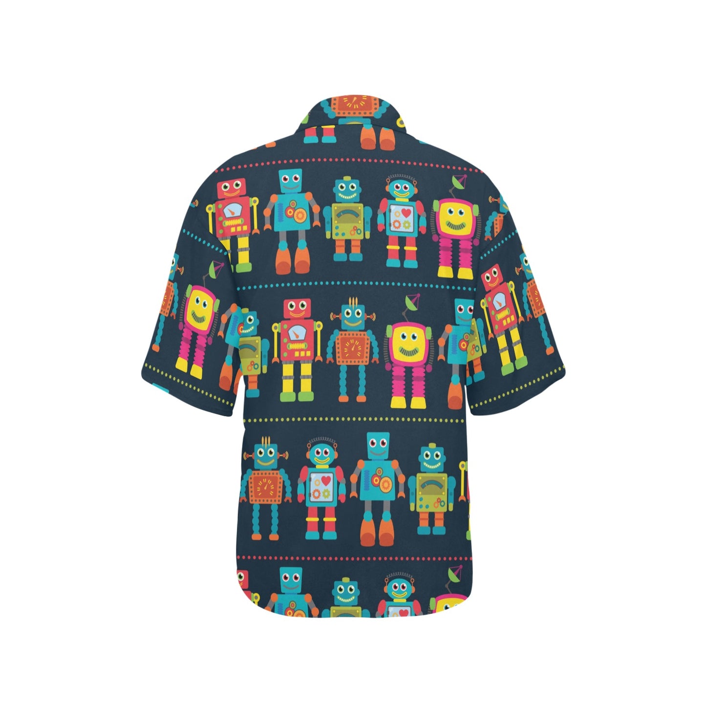 Robot Pattern Print Design A01 Women's Hawaiian Shirt