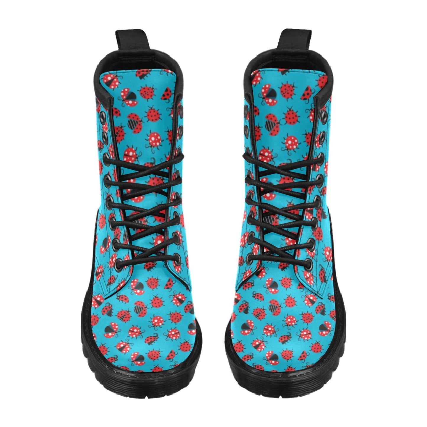 Ladybug Action Print Pattern Women's Boots
