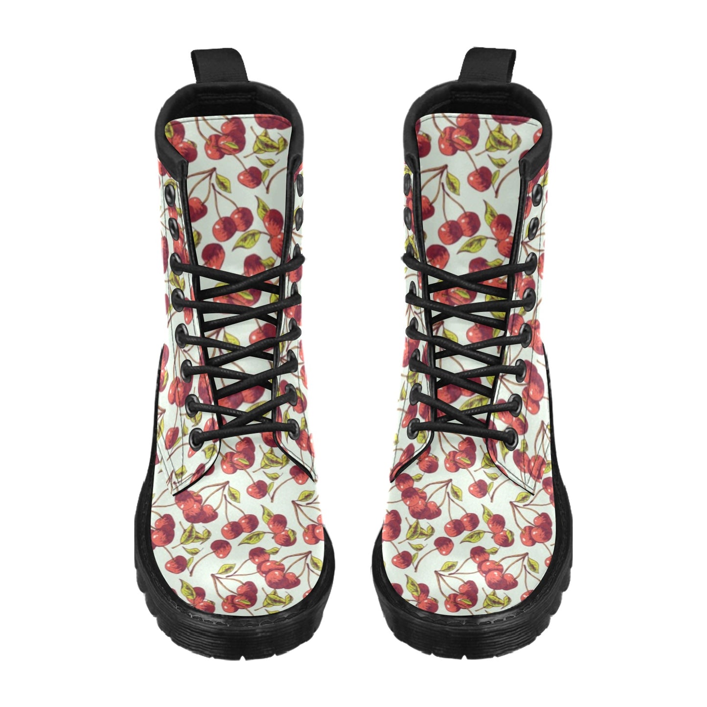 Cherry Hand Draw Women's Boots