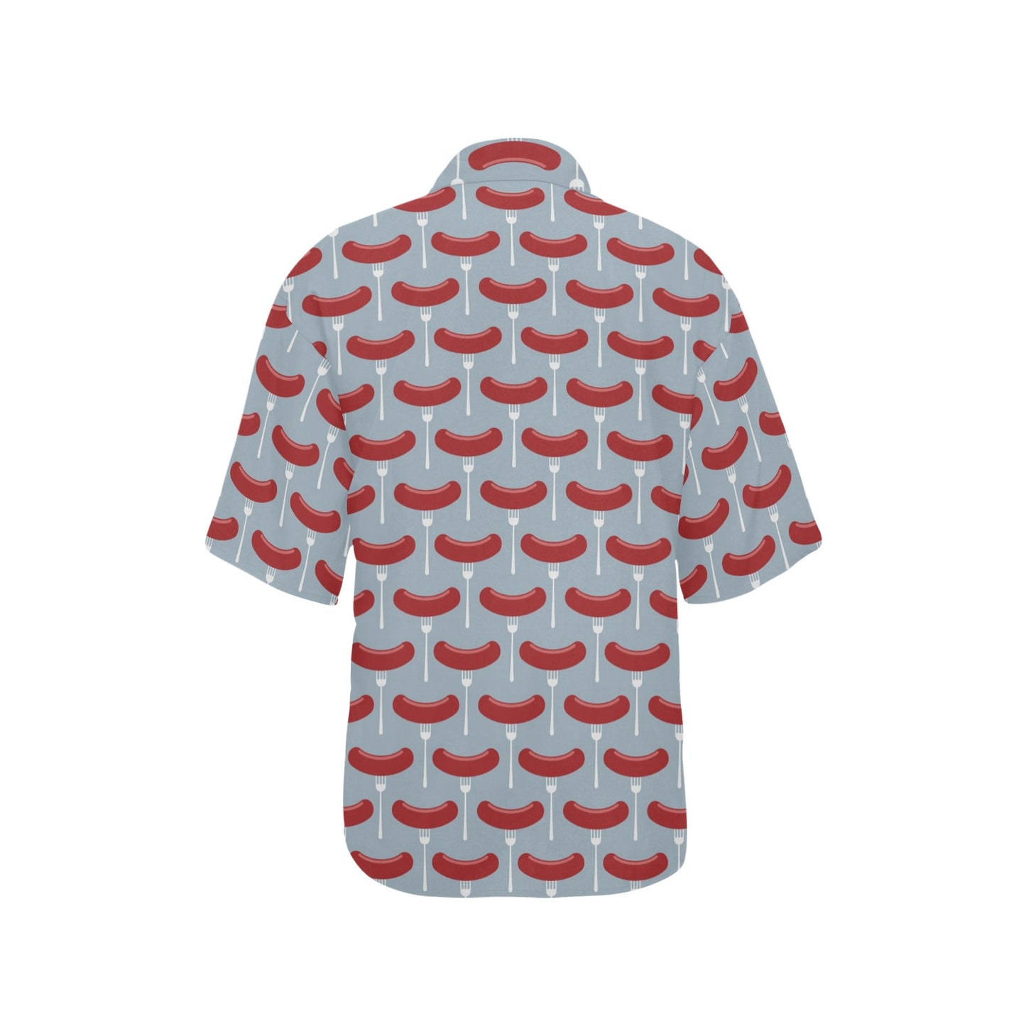 Sausage Print Design LKS301 Women's Hawaiian Shirt