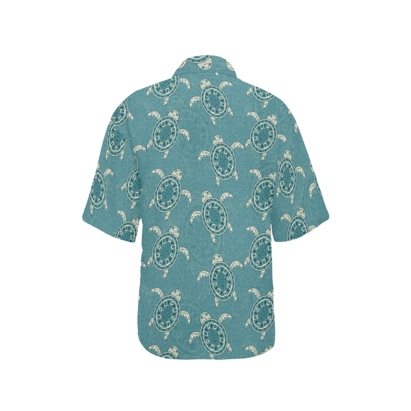 Sea Turtle Pattern Print Design T02 Women's Hawaiian Shirt