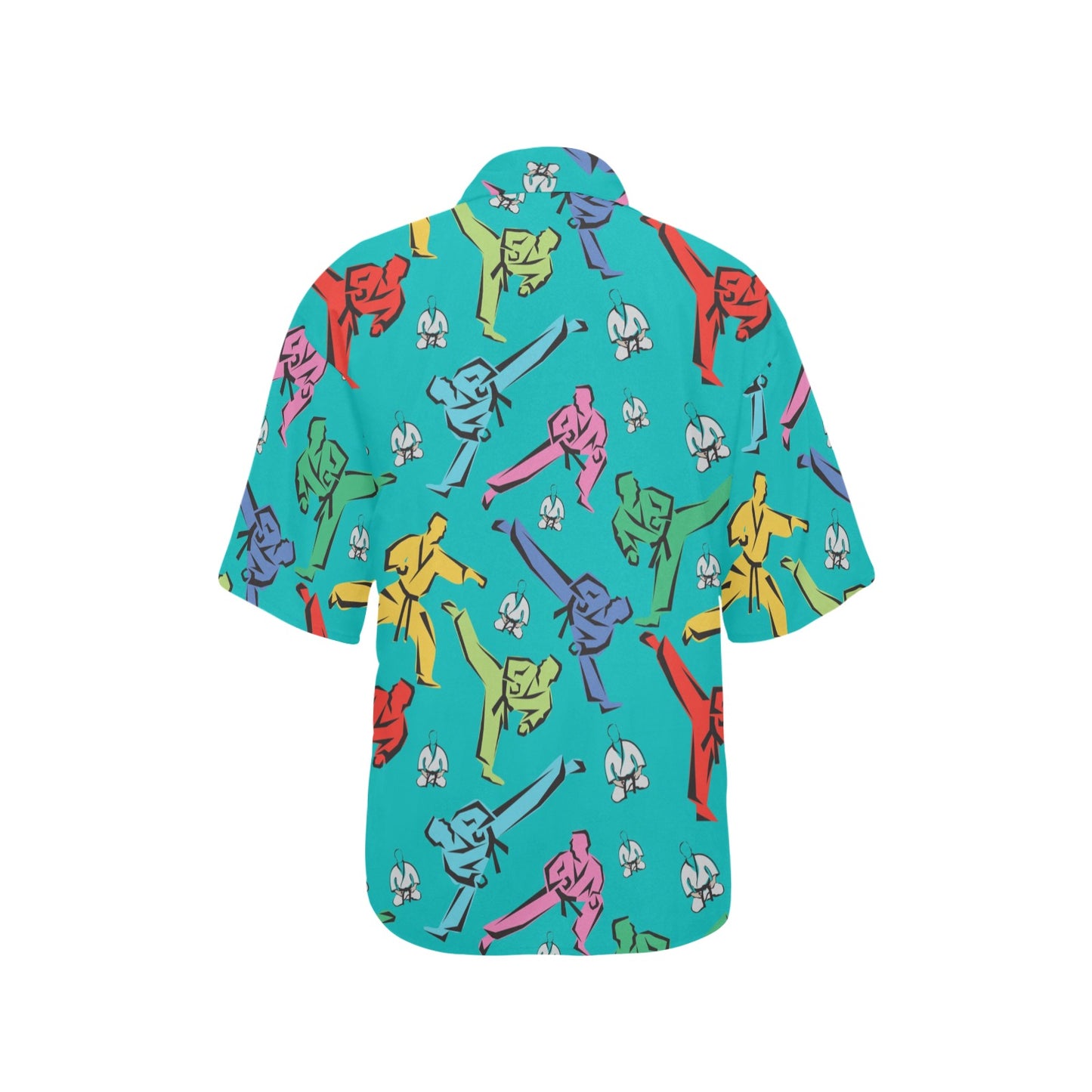 Judo Pattern Print Design 01 Women's Hawaiian Shirt