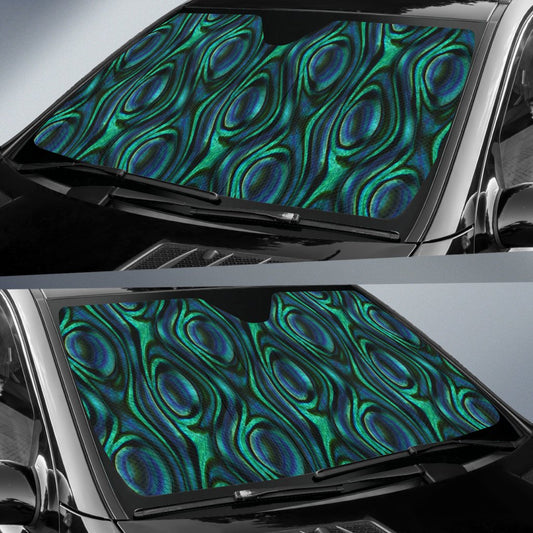Abalone Pattern Print Design 01 Car Sun Shade-JORJUNE.COM