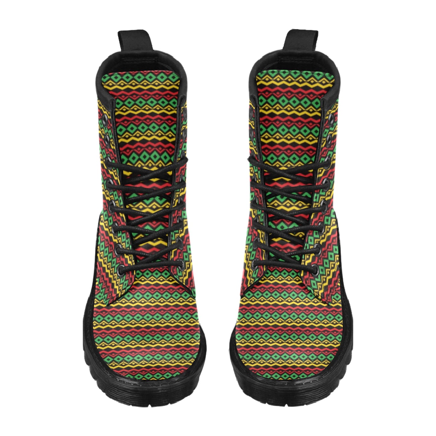 Rasta Reggae Color Themed Women's Boots