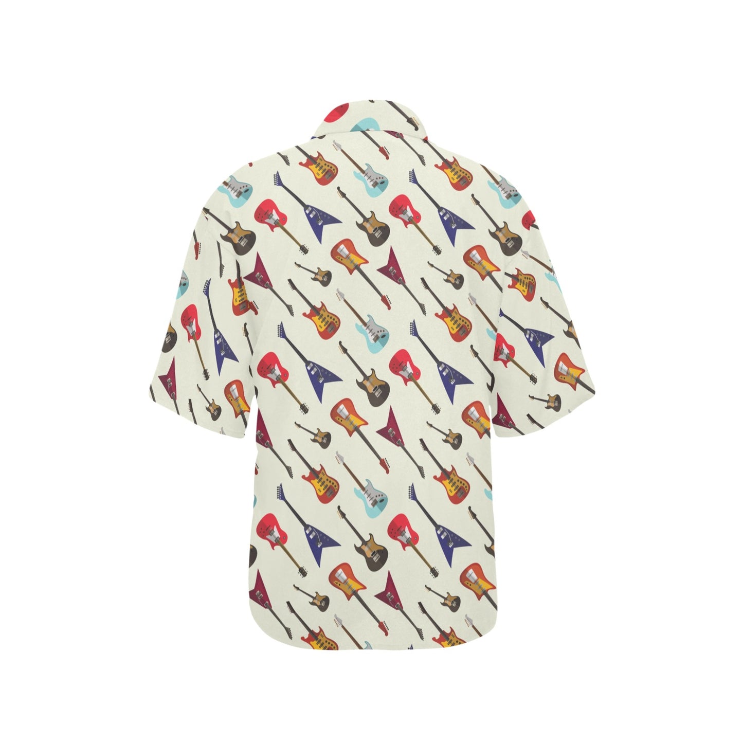 Electric Guitar Print Design LKS404 Women's Hawaiian Shirt