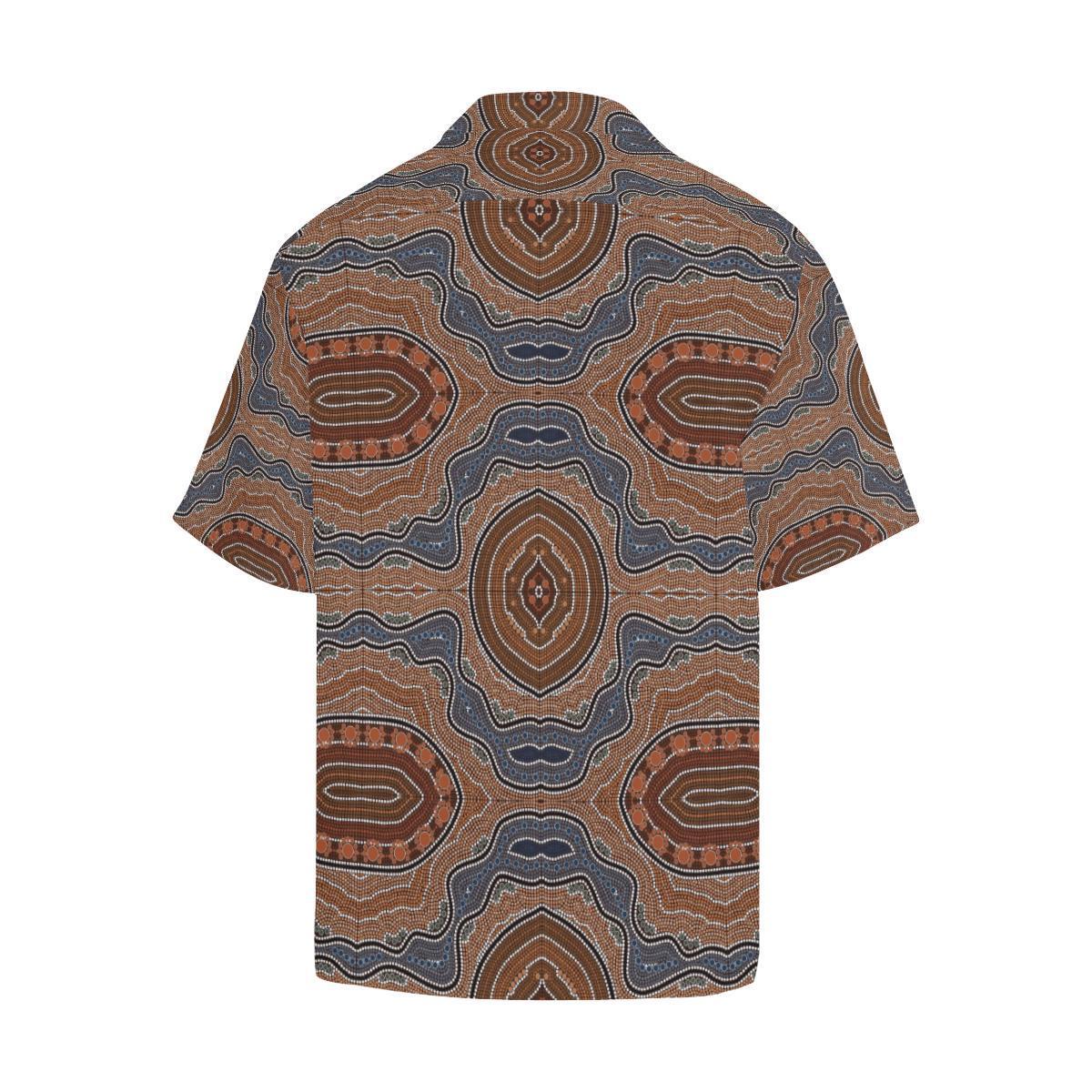 Aboriginal Pattern Print Design 01 Hawaiian Shirt-JORJUNE.COM