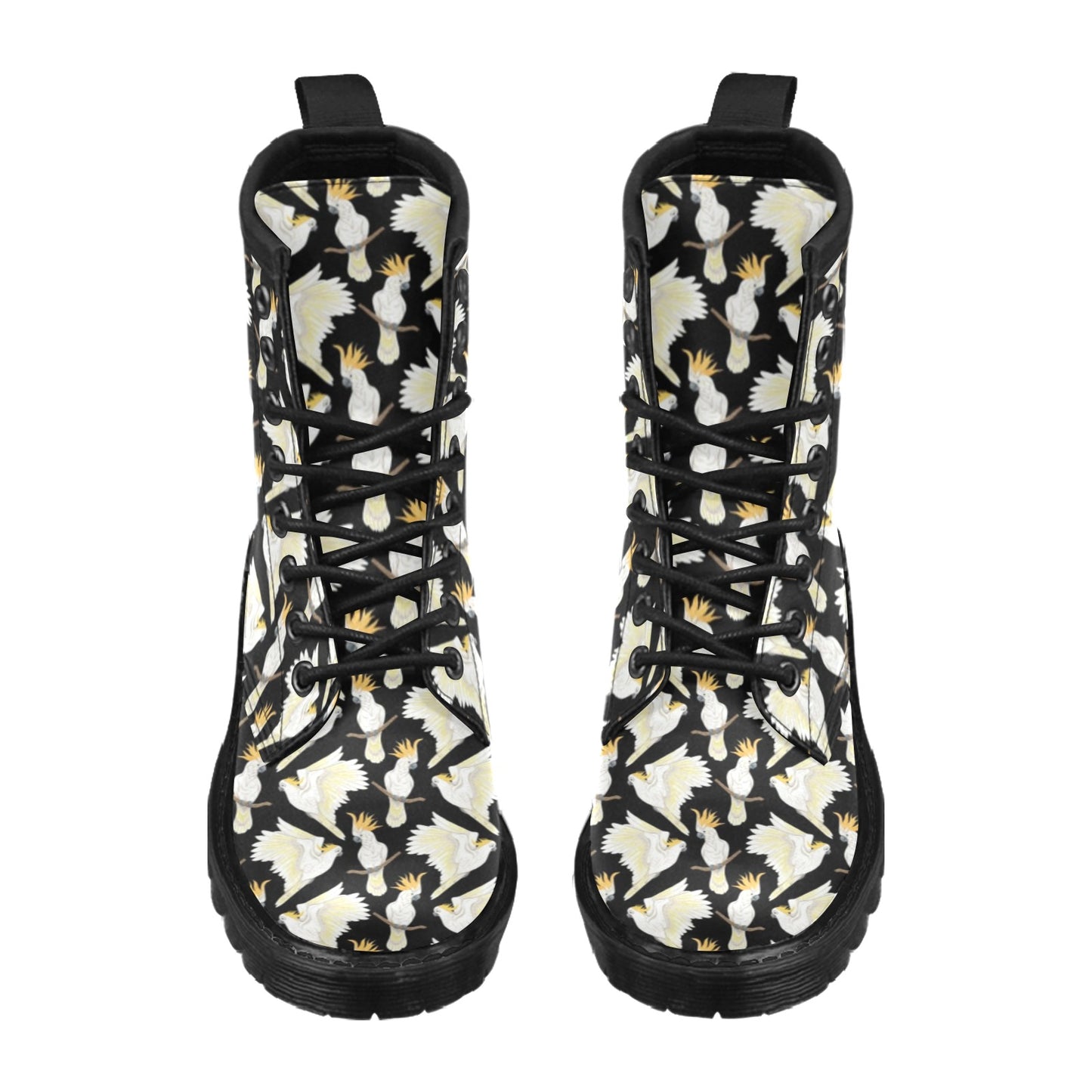 Cockatoo Print Design LKS402 Women's Boots