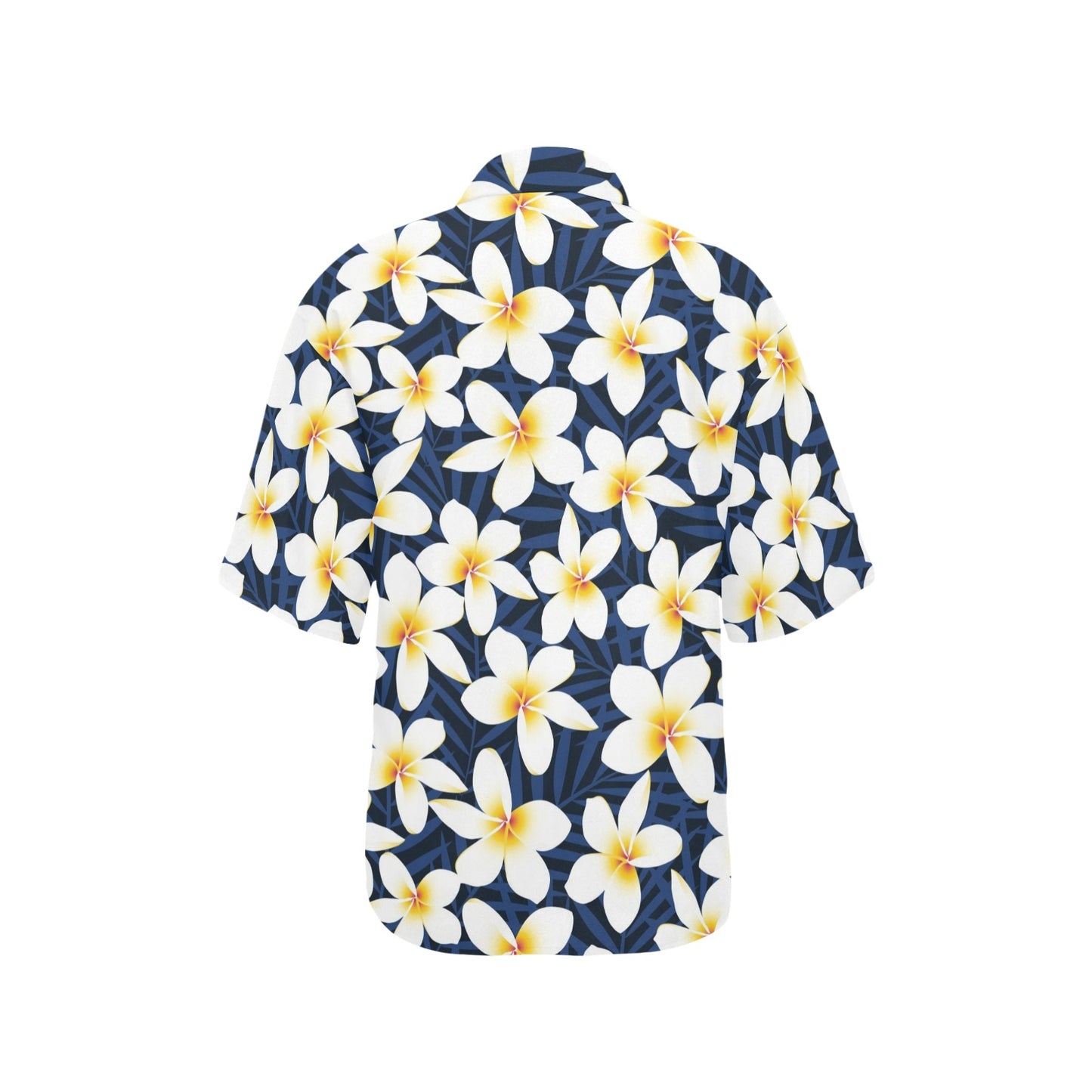Plumeria Pattern Print Design PM026 Women's Hawaiian Shirt