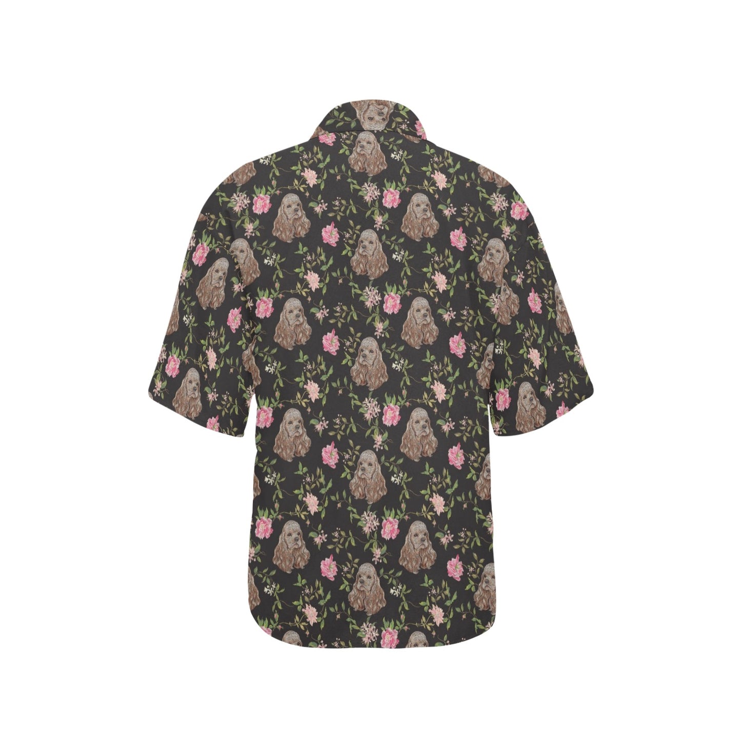 Cocker Pattern Print Design 03 Women's Hawaiian Shirt