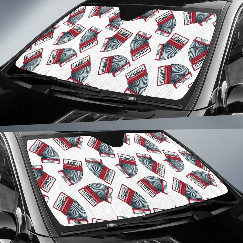 Accordion Pattern Print Design 03 Car Sun Shade-JORJUNE.COM