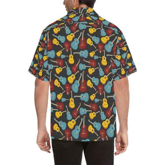 Acoustic Guitar Pattern Print Design 01 Hawaiian Shirt-JORJUNE.COM