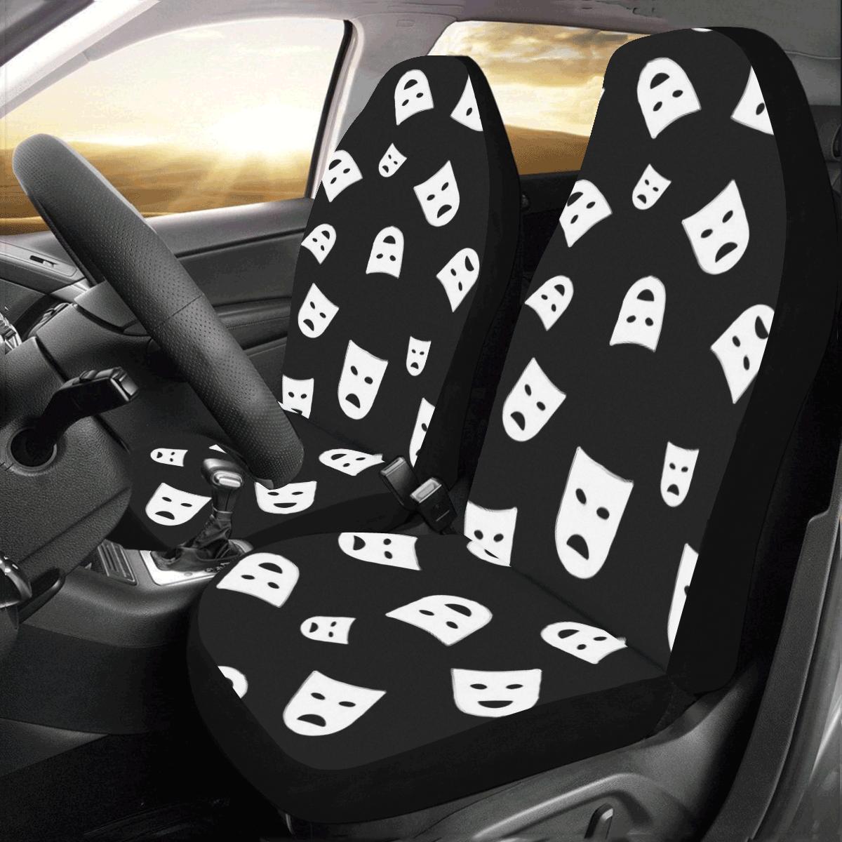 Acting Mask Pattern Print Design 03 Car Seat Covers (Set of 2)-JORJUNE.COM