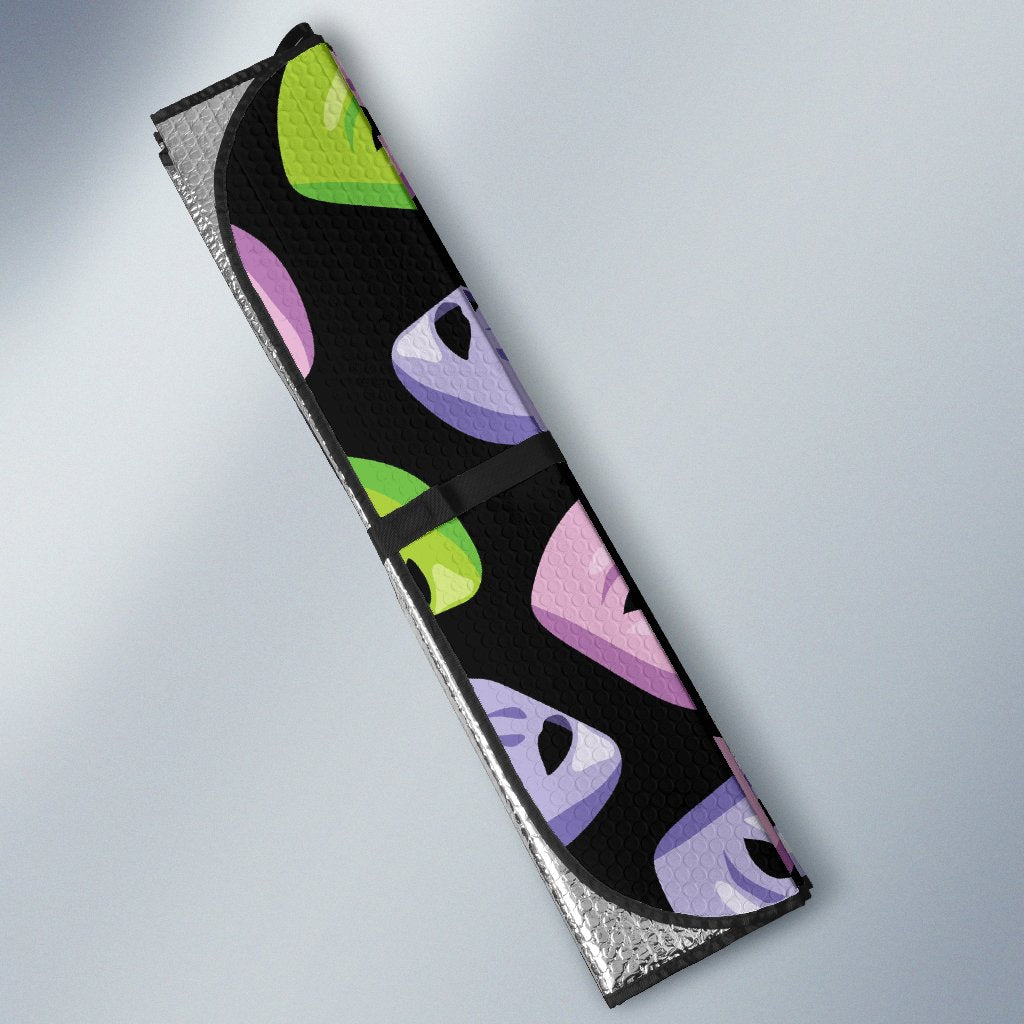 Acting Mask Pattern Print Design 04 Car Sun Shade-JORJUNE.COM
