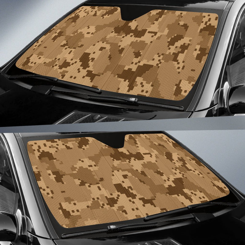 ACU Desert Digital Pattern Print Design 01 Car Sun Shade-JORJUNE.COM