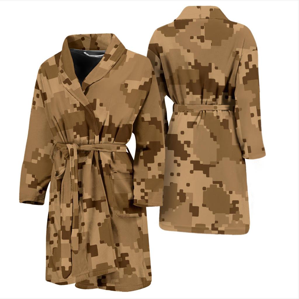 ACU Desert Digital Pattern Print Design 01 Men Bathrobe-JORJUNE.COM