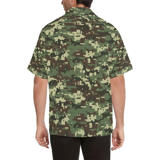 ACU Digital Army Camouflage Hawaiian Shirt-JORJUNE.COM