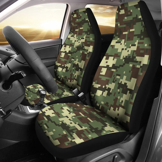 ACU Digital Army Camouflage Universal Fit Car Seat Covers