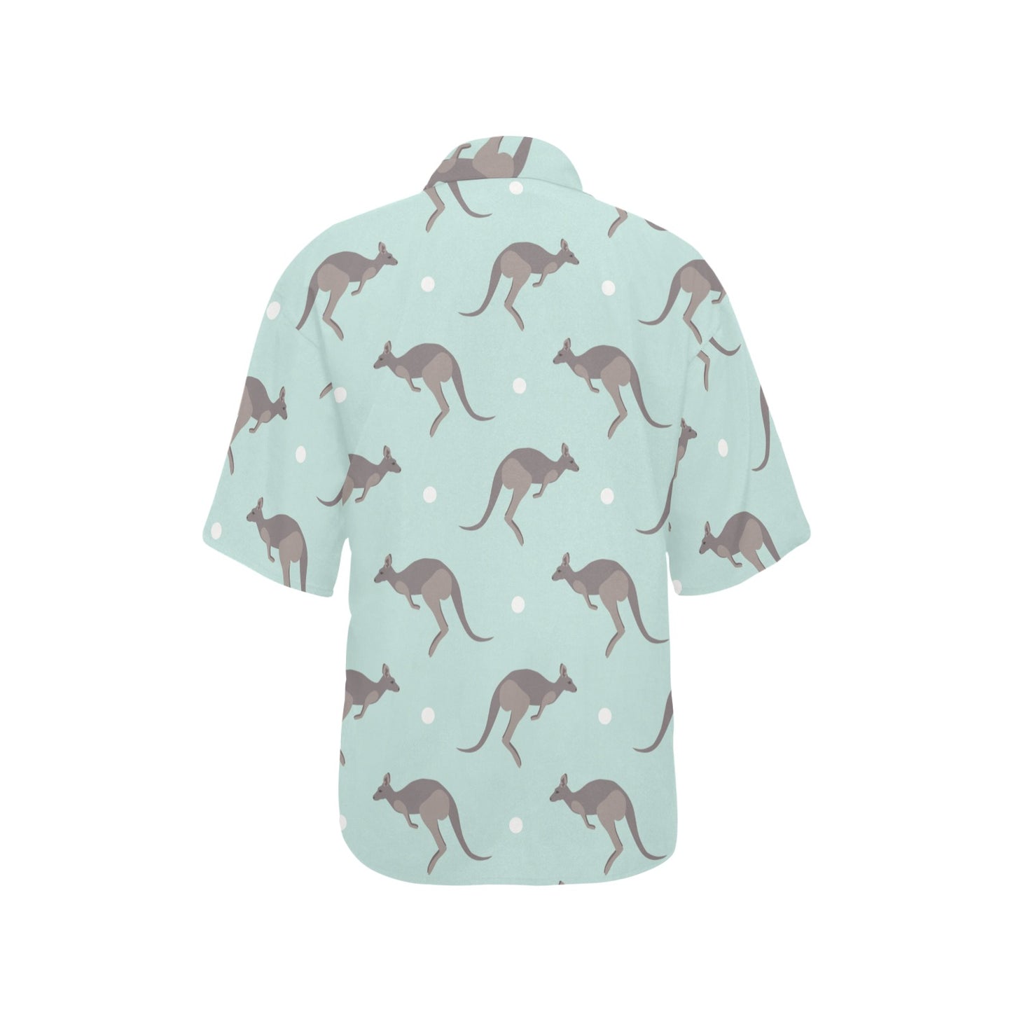 Kangaroos Pattern Print Design 04 Women's Hawaiian Shirt