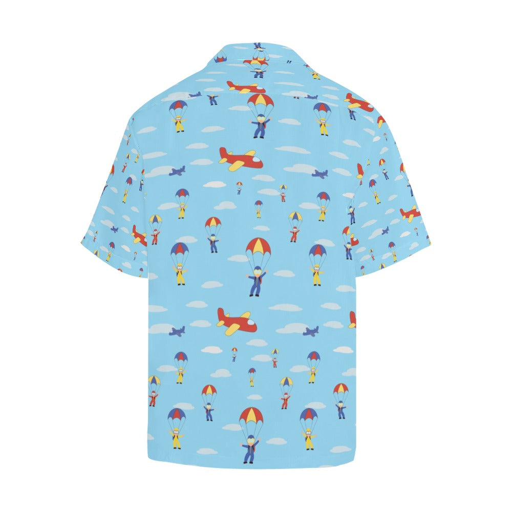 Skydiver Print Design LKS304 Men's Hawaiian Shirt