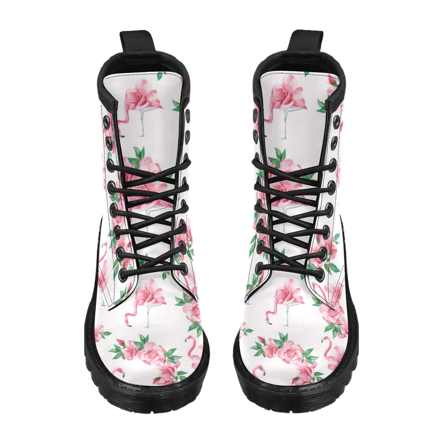 Flamingo Rose Pattern Women's Boots