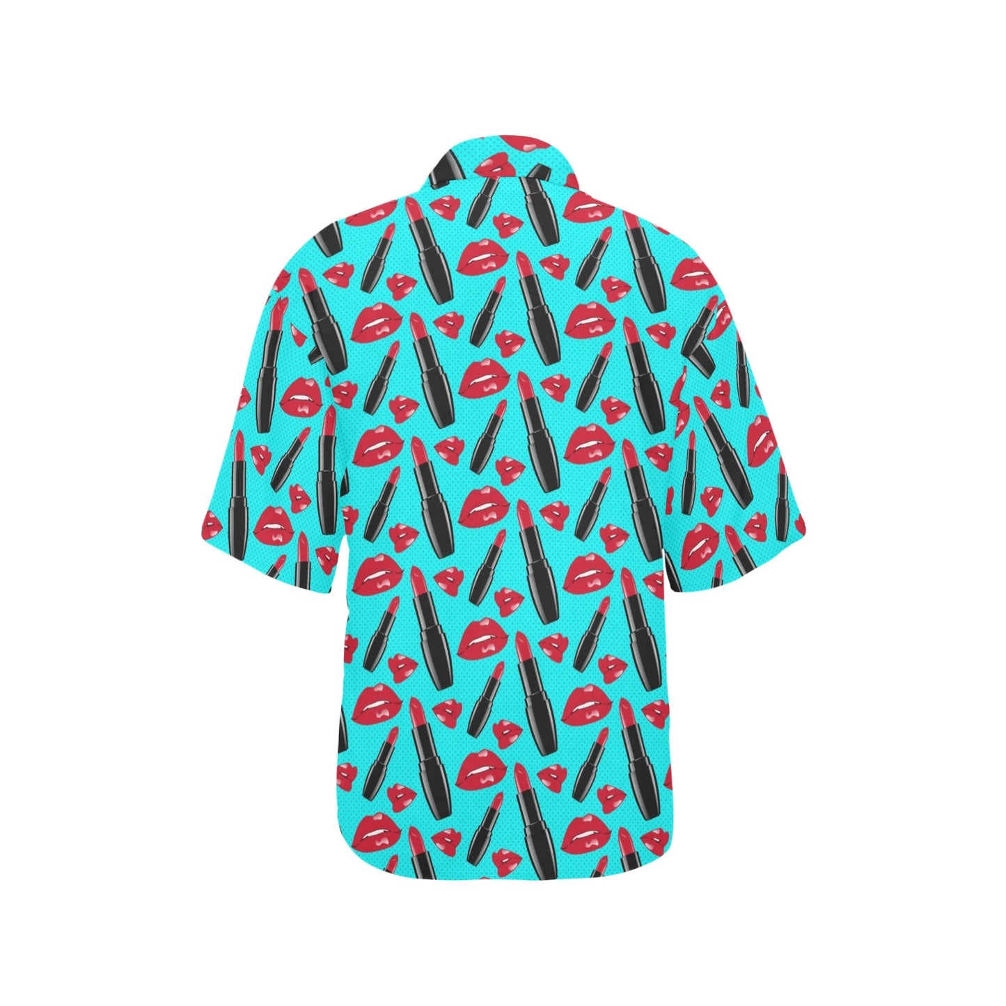 Lipstick Pattern Print Design LT02 Women's Hawaiian Shirt