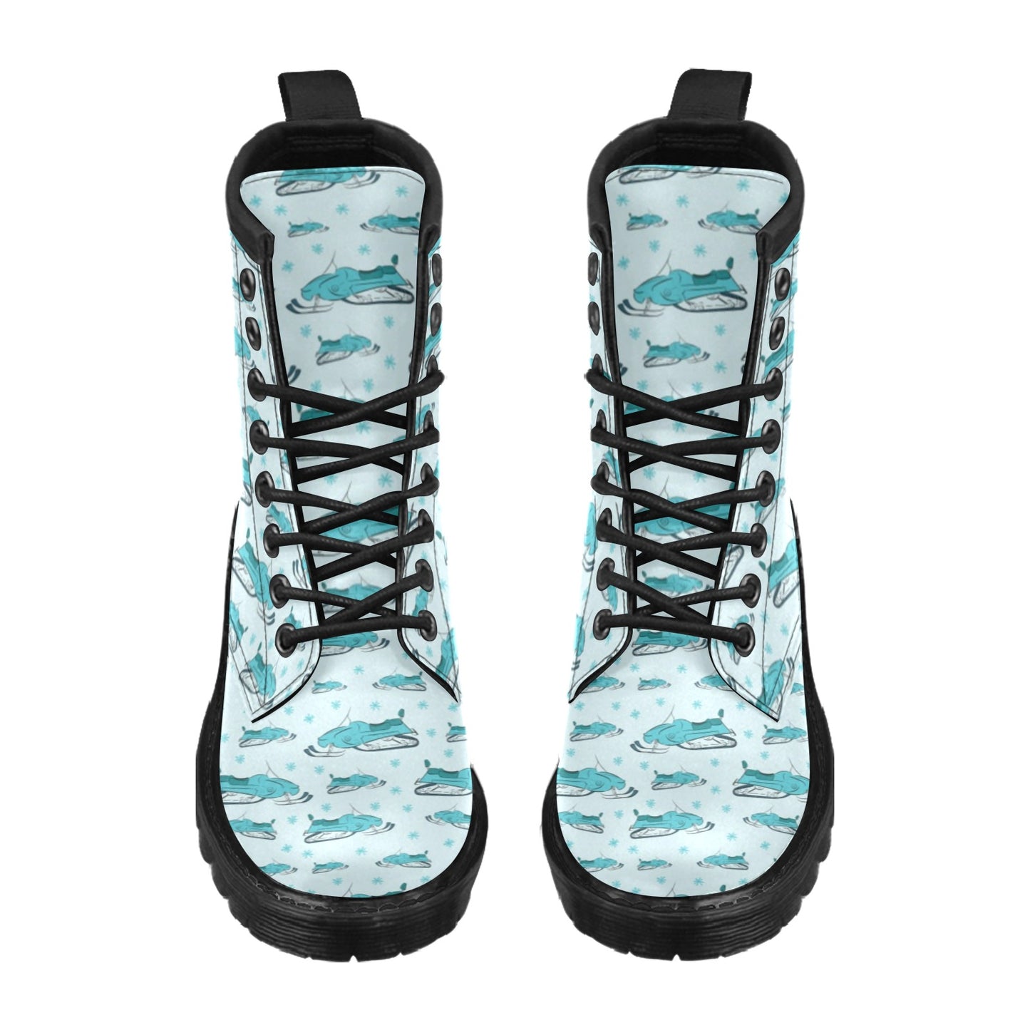 Snowmobile Print Design LKS301 Women's Boots