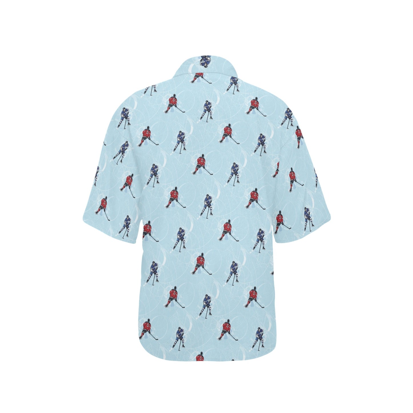 Hockey Player Print Design LKS302 Women's Hawaiian Shirt
