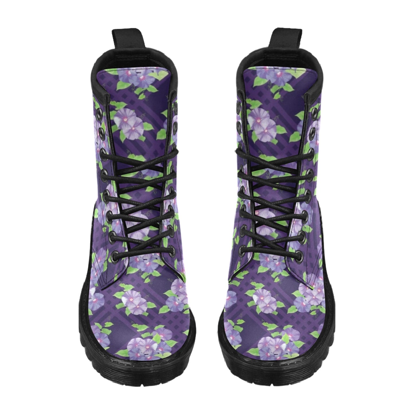 Morning Glory Pattern Print Design MG03 Women's Boots