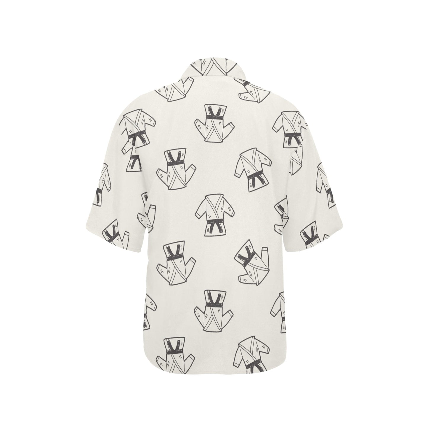 Karate Pattern Print Design 01 Women's Hawaiian Shirt