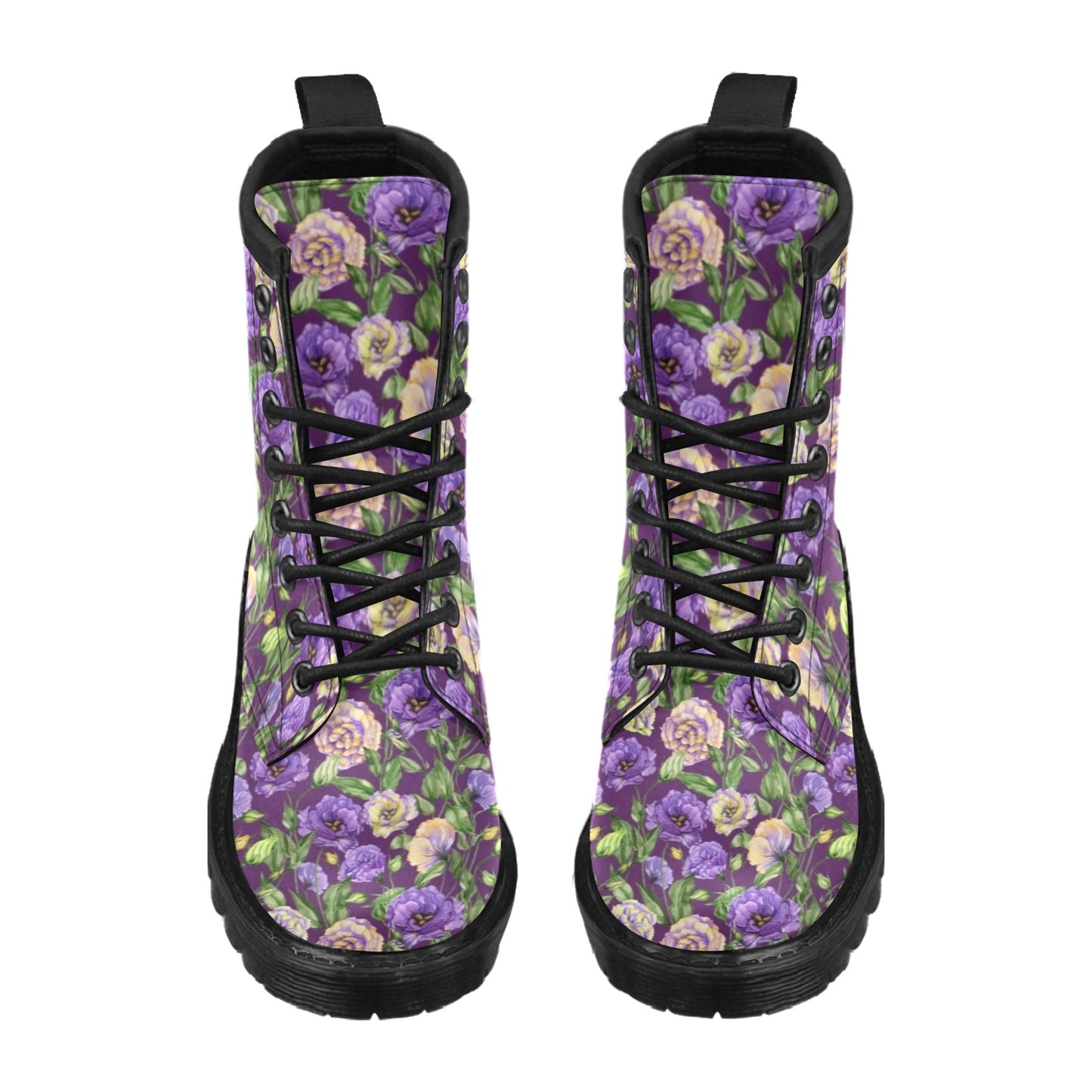 Lisianthus Pattern Print Design LT03 Women's Boots
