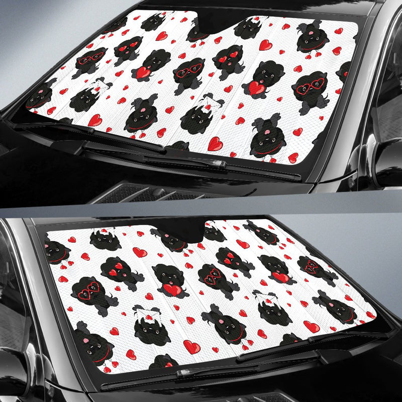 Affenpinscher Pattern Print Design 01 Car Sun Shade-JORJUNE.COM