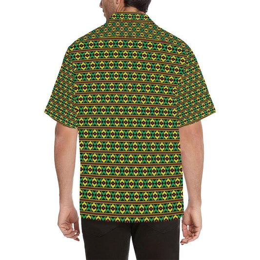 African Geometric Print Pattern Hawaiian Shirt-JORJUNE.COM