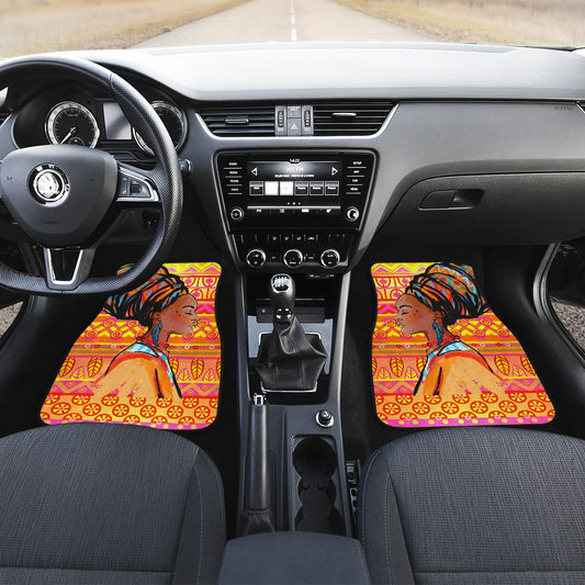 African Girl Aztec Car Floor Mats