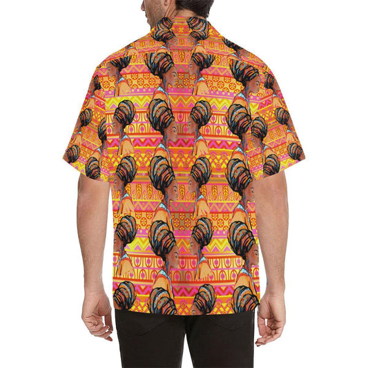 African Girl Aztec Hawaiian Shirt-JORJUNE.COM
